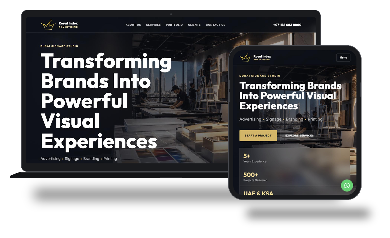 Royal Index Advertising project preview